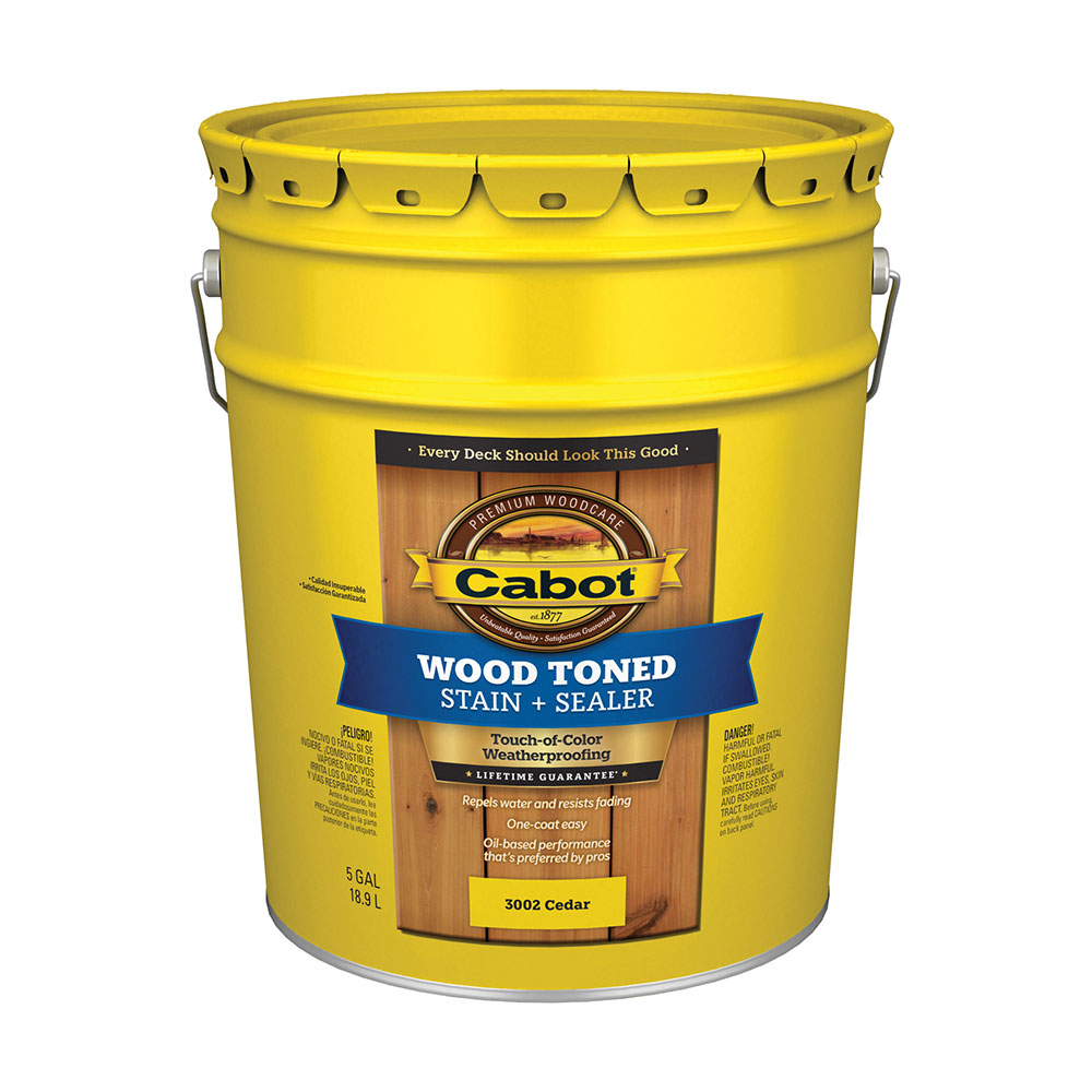 Cabot 3000 - Exterior Wood Stain Deck Finish - Matte Translucent, 5 Gallons - Cedar