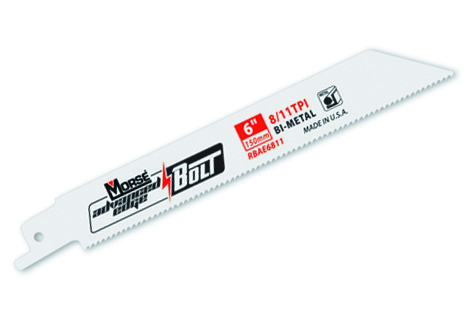 M.K. Morse Bolt Recip Blade 9" Metal Cutting 8/11 TPI 5 per Card, RBAE950811T05