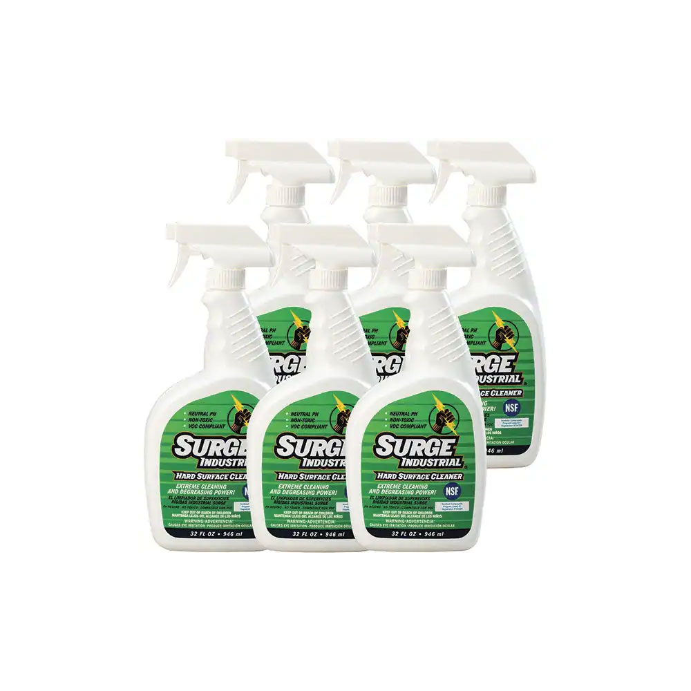 Surge Industrial Hard Surface Cleaner, 32 fl oz Spray, SIH 0032, Case of 6